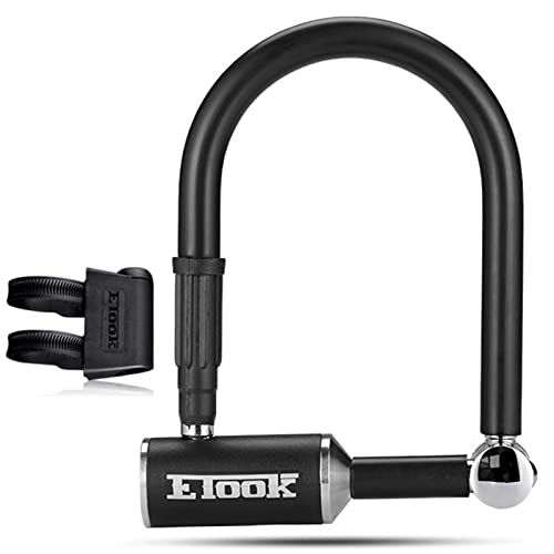 Bike Lock : Anti Theft Strong U Lock Bike Security Electronic Car Bicycle Lock Steel MTB Mountain Road Bike Lock Bicycle Accessories (Color : ET160-L)