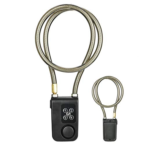 Bike Lock : Asixxsix Remote Control Lock, High Sensitivity Code Lock Steel Cable Chain Lock, for Motorcycle Bicycle