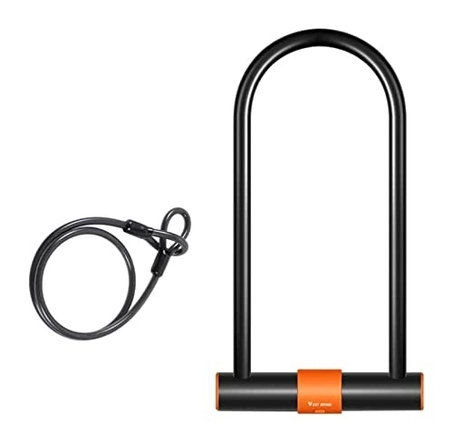 Bike Lock : AUZAA Folding Bike Lock Bike U Lock Heavy Duty Bike Lock Lock, U Lock Cable for, Motorcycle and More Motorcycle Bike