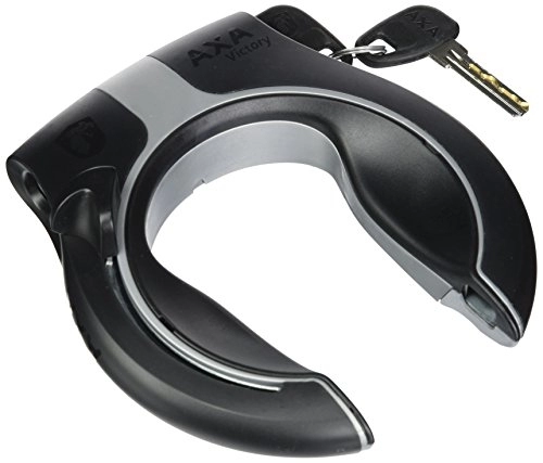 Bike Lock : AXA 2231015000 Victory Frame Lock, Black / Grey, One Size