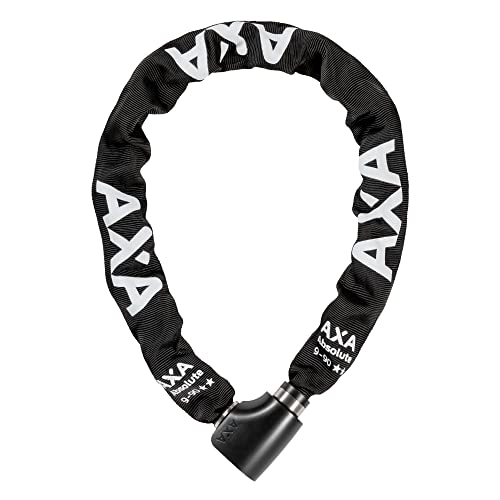 Bike Lock : AXA 59090995SS Absolute 9-90 Chain Lock, Black, 90 cm x 9 mm EU
