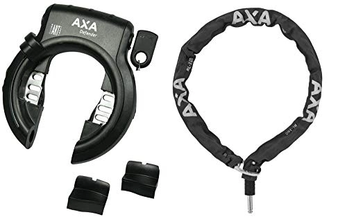 Bike Lock : AXA Defender Art" Frame Lock 01200108 K, Bicycle Lock with Axa Chain RLC100