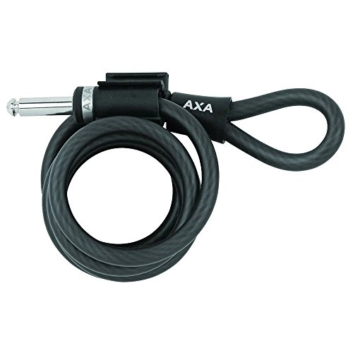 Bike Lock : AXA Plug-In Cable - Black, 180 cm / 10 mm