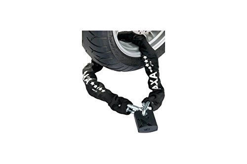 Bike Lock : AXA PROMOTO Chain Lock – Black, 10 x 3 x 3 cm