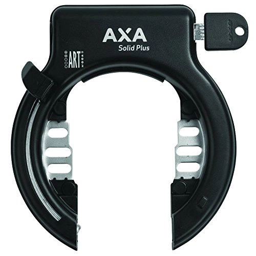 Bike Lock : AXA Solid Black Bike Frame Lock - Black, N / A