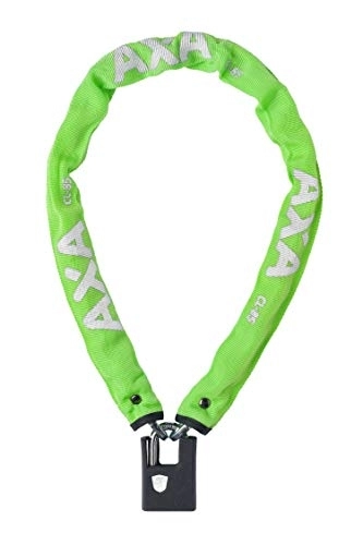 Bike Lock : AXA Unisex Adult 8713249245843 Chain Lock 'Clinch' - Green, One Size