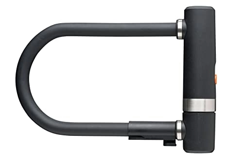 Bike Lock : AXA Unisex Adult Bike D-Lock with Security Cable High Security D-Lock - Black, One Size
