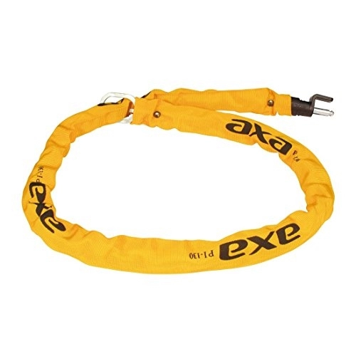 Bike Lock : AXA Unisex_Adult 2231022300 Insert Chain, Yellow, 15 x 3 x 3 cm