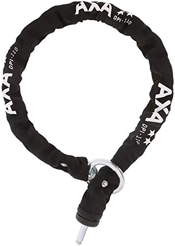Bike Lock : AXA Unisex_Adult Einsteckkette DPI 110 / 9 ART2 Insert Chain, Black, 110 cm Länge