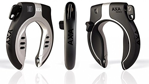 Bike Lock : Axa Victory Frame Lock Grey / Black Frame Attachment Key Not Removable 5455 5095 5405c