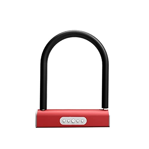 Bike Lock : AYKONG Portable Anti Theft Bike Lock Bike Locks Intelligent Bluetooth Keyless U-Lock Glass Door Motorcycle Anti-Theft Lock