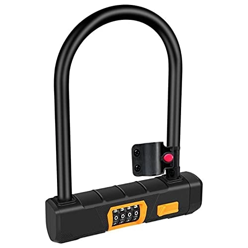 Bike Lock : AYKONG Portable Anti Theft Bike Lock Bike Locks Scooter Cipher Lock For Road Bicycle Motorbike Anti-theft U Shape Alloy Steel Accessories Supplies