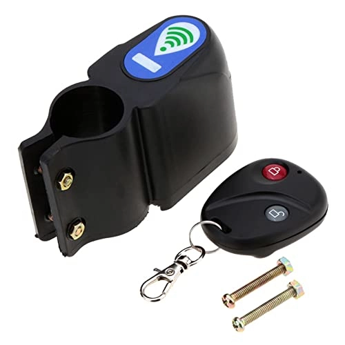 Bike Lock : AYKONG Portable Anti Theft Bike Lock Super Intelligent Phone APP Control Alarm Bluetooth Lock Waterproof 110dB Alarm Bicycle Lock Outdoor Anti Theft Lock (Color : Basics)