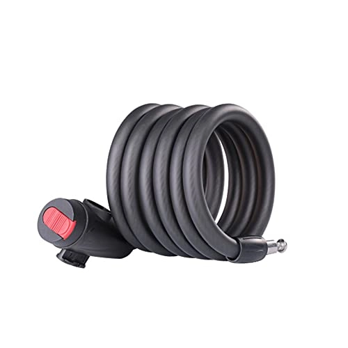 Bike Lock : AZPINGPAN Key Bicycle Lock丨120 / 180cm Lengthened Self-winding Anti-theft Mountain Bike Steel Cable Lock With Lock Frame丨outdoor Riding Accessories丨suitable For Bicycles And Motorcycles
