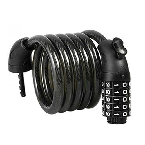 Bike Lock : AZPINGPAN Mountain Bike Anti-theft Lock丨Extended 150cm PVC Steel Cable Password Chain Bike Lock丨Zinc Alloy Lock / Suitable For Bicycles, Motorcycles, Garage Cable Lock