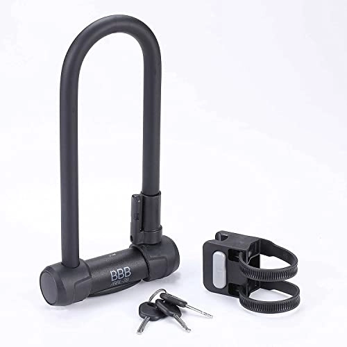 Bike Lock : BBB Cycling BBL-78 Cyclelock U ART3 / Sold Secure Gold, Black, 141 mm x 295 mm