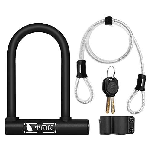 Bike Lock : BESPORTBLE 1pc Bike Lock Security Cable Long Double Loop Cable for Road Bike Mountain Bike Bicycle Accessories