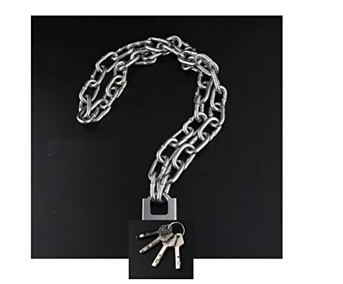 Bike Lock : Bicycle Anti-Theft Chain Lock, Extended Chain Lock, Motorcycle Iron Chain@3.5 m Chain + Anti-Cut Lock [6mm