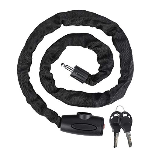 Bike Lock : Bicycle Anti-theft Safety Bike Lock Reinforced Alloy Steel Motorcycle Cycling (1.2m)