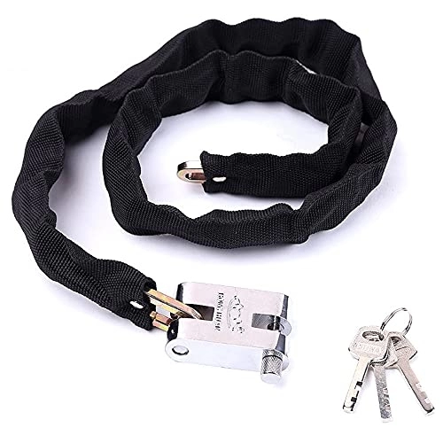 Bike Lock : Bicycle Chain Lock, Safety Chain Lock kit, Heavy Duty Motorcycle Lock, Chain Lock, 8mm Heavy Duty Lock with 3 Keys, Very Suitable for Motorcycles, Motorcycles, Bicycles, generators, Gates, Bicycles, Scooters.