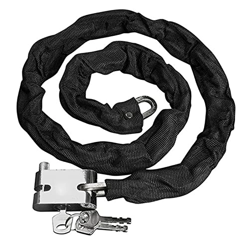 Bike Lock : Bicycle cloth chain lock electric vehicle chain lock anti-theft lock is suitable for tricycle bicycle motorcycle electric vehicle