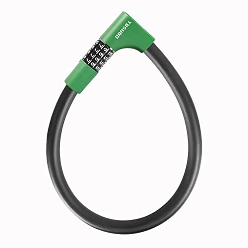 Bike Lock : Bicycle Combination Lock - Bicycle Lock - Bicycle Lock Heavy Duty Anti-Theft - for Bicycles, Electric Bicycles, Gates, Etc. (Color : Green)