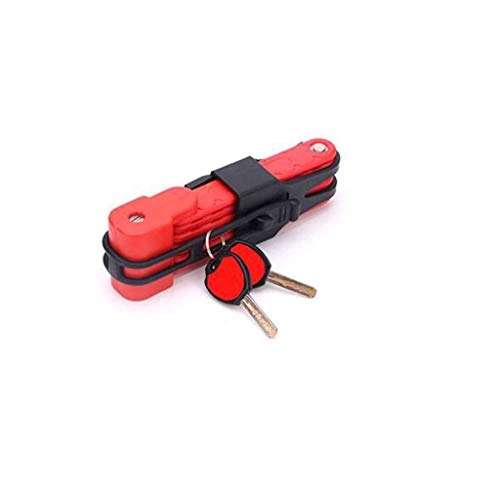 Bike Lock : Bicycle Folding Lock Anti-theft Lock, Stainless Alloy Steel, Outdoor Sports Riding Accessories