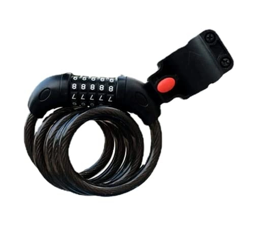 Bike Lock : Bicycle Lock 120cm Bike Chain Lock, Bike Lock Combination 120cm Heavy Duty Bicycle Lock Combination Cable Locks 5-Digit Resettable Codes