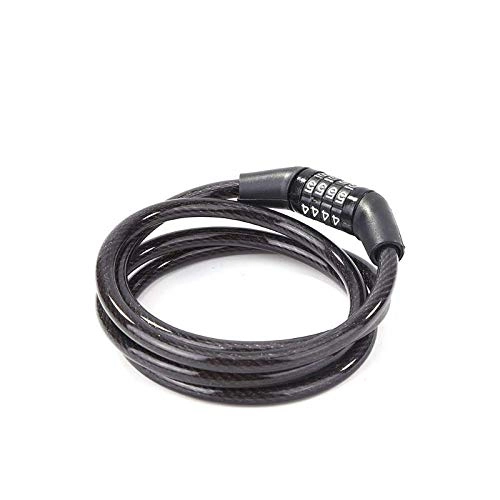 Bike Lock : Bicycle Lock Bike Lock 4 Digit Code Combination Bicycle Security Lock Bike Chain Lock Security Reinforced Anti Theft Cable Password Lock For All Bicycle Motorbike Gate Fence
