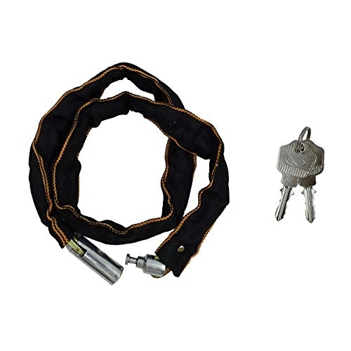 Bike Lock : Bicycle Lock Multi-Purpose Steel Chain Bicycle Lock Durable Security Anti-Theft Lock Key Lock with 2 Keys for Bicycle Motorcycle Mountain Road Cycling
