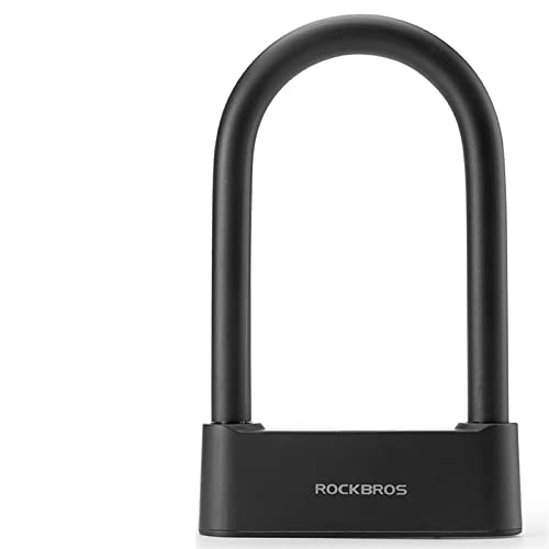 Bike Lock : Bicycle Lock Smart Fingerprint Bluethooth Lock Alloy Material USB Charging U-Shape Waterproof Durable Bike Accessories