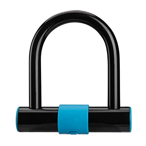 Bike Lock : Bicycle Lock Strong Security U-Shape Lock Anti-theft Bike Bicycle Lock Accessories For MTB Road Bike Motorcycle For All Bicycle Motorbike Gate Fence (Size:12 * 12 * 2.8cm; Color:Sky Blue)