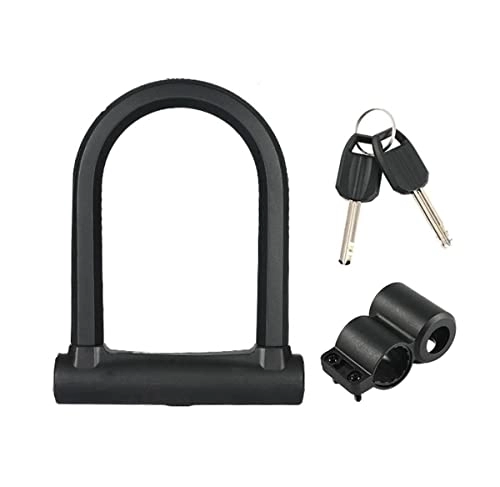 Bike Lock : Bicycle Lock U-Shaped Anti-Theft Zinc Alloy Bicycle MTB Road Wheel Cycling Lock Accessories For Bike