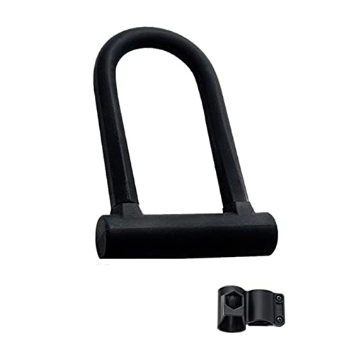 Bike Lock : Bicycle U Lock Anti-Theft MTB Road Mountain Bike Lock Bicycle Accessories U-Locks Cycling Steel Security Bike Locks (Color : U Lock Only)