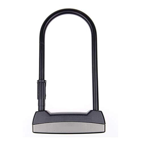 Bike Lock : Bicycle U-Lock Anti-Theft Steel Motorcycle Door Fence Safety Lock 2 Key Locks Safety Strong Riding Bicycle Lock (Color : ET 110 L)