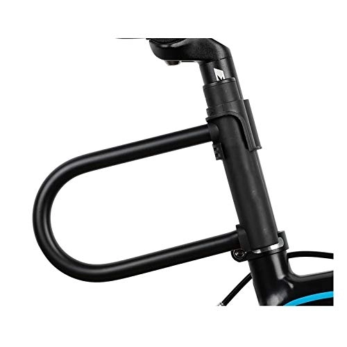 Bike Lock : Bicycle U Lock For M-TB Road Bike Wheel Lock 2 Keys Anti-theft Safety Motorcycle Scooter Cycling Lock Bicycle Accessories F12.20 (Color : Black)