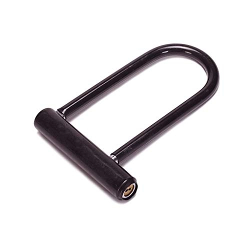 Bike Lock : Bicycle U Lock Pure Copper Core Lock Standard Heavy Duty Bicycle U Lock Suitable for Bicycle Motorcycle (Color : Black)