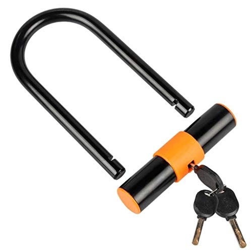 Bike Lock : Bicycle U Lock Steel Cable Lock Anti-theft Heavy Lock with Sturdy Mounting Bracket for Bicycle Motorcycle
