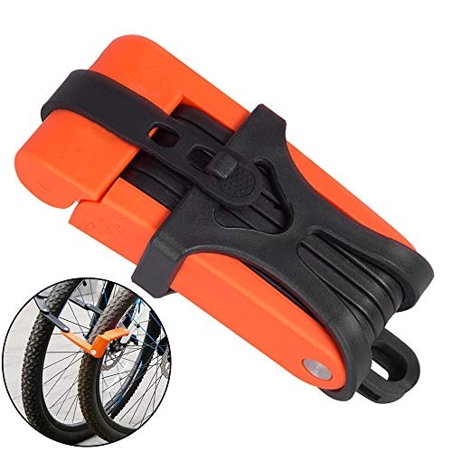 Bike Lock : Bike Anti Theft Lock, Bike Lock Folding Will Not Damage Your Bicycle Paint Cut Prevention Suitable for MTB Road Bicycle Scooter