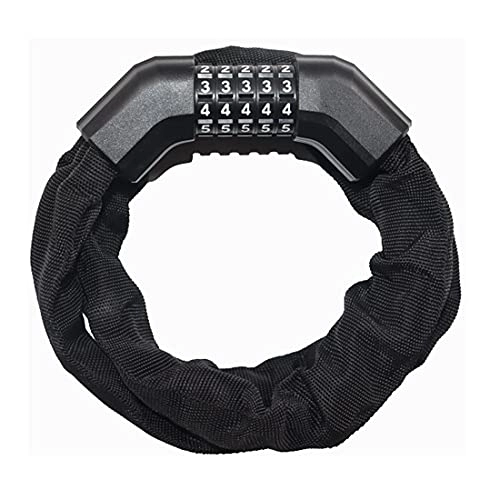 Bike Lock : Bike / Bicycle Chain Lock / Cycling Chain Lock-5 Digit Combination / No Key Password Safety Anti-Theft Motorcycle Door
