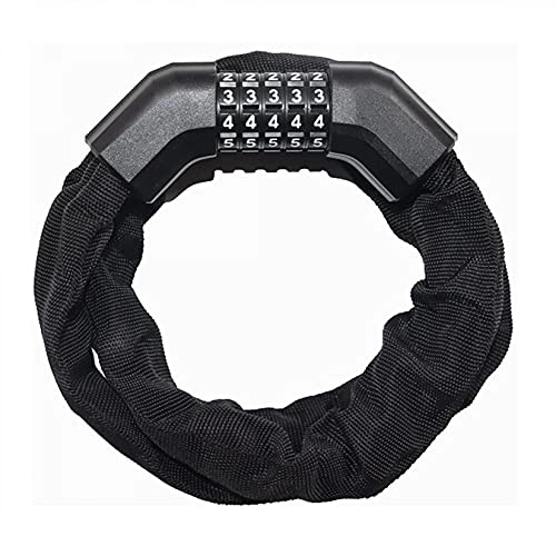 Bike Lock : Bike / bicycle Chain Lock / cycling Chain Lock-5 Digit Combination / no Key Password Safety Anti-theft Motorcycle Door Strong and Durable