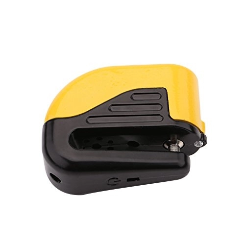Bike Lock : Bike Brakes Anti Theft Bike Cycling Small Alarm Lock Disc Brakes Anti Theft Bicycle Security Accessories (Yellow)