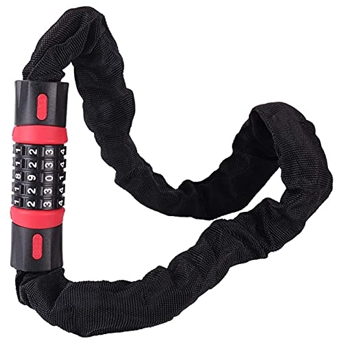Bike Lock : Bike Chain Lock, Portable Scooter 5 Digit Password Bicycle Cable Lock Combination Lock (Size : 1.2m)