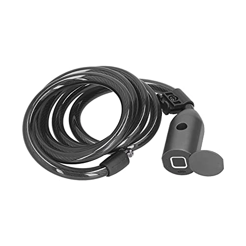 Bike Lock : Bike Lock, Antitheft Bike Cable Lock USB Rechargeable Low Power Consumption for Door for Office for Luggage