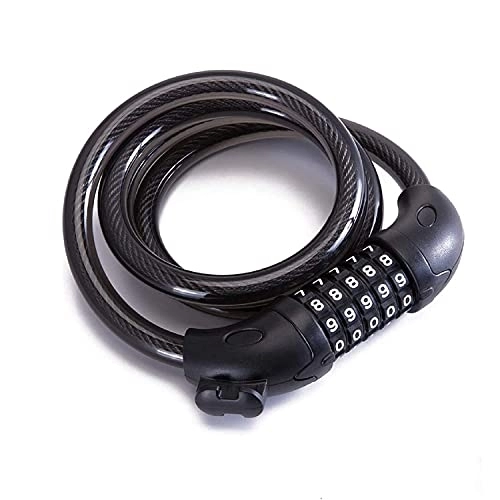 Bike Lock : Bike Lock Bicycle Chain Bike Lock Security Portable Bicycle Locks 5-numeral Combination Lock Core Steel Wire for Bikes and Scooters