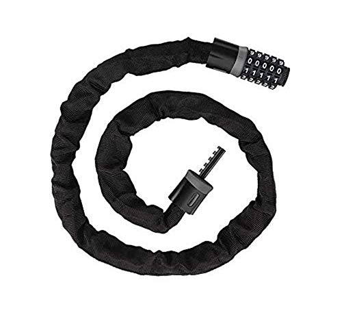 Bike Lock : Bike Lock, Bicycle Cycling Chain Lock with 5-Digit Resettable Password, 120cm / 6mm Heavy Duty High Security Anti-theft Outdoors Locks for Bicycle, Motorbike