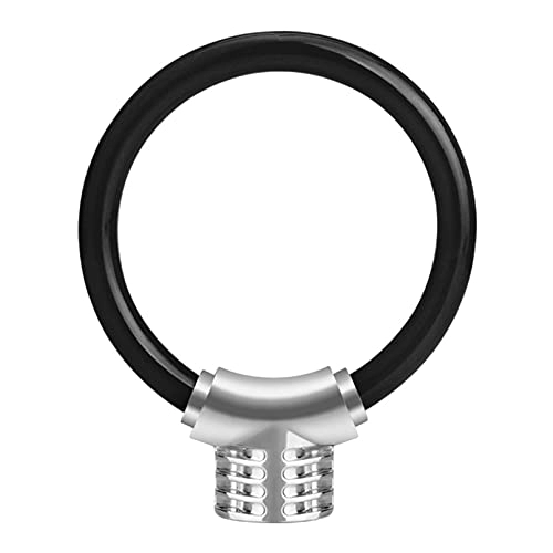 Bike Lock : Bike Lock / Bicycle Lock / Cycling Lock, Cycling Cable Locks, Anti-Theft Zinc Alloy Lock, with 2 Keys, for Bicycle, Moto, Door, Stroller, Black