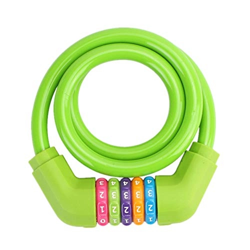 Bike Lock : Bike Lock Bicycle Lock Long Bike Lock Bicycle Lock Helmet Locks For Bikes Bicycle Lock Combination Helmets Locks For Bike Bike Helmet Lock Bicycle Lock Cable green, freesize