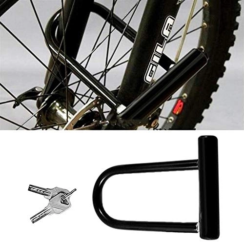 Bike Lock : Bike Lock Bike Universal U Lock Bicycle Motorcycle Cycling Scooter Security Lock For bicycles and motorcycles (Color : Black)
