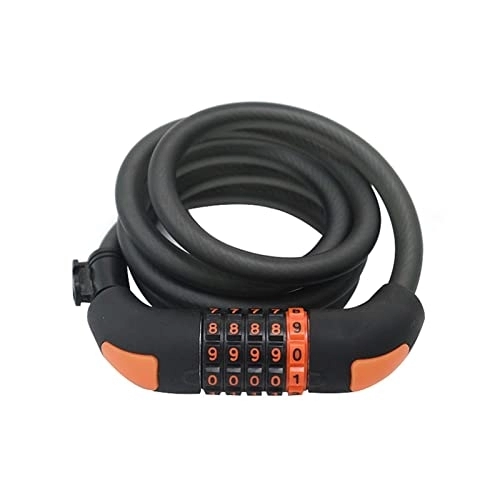 Bike Lock : Bike Lock Cable Bicycle Lock with5 Digit Codes Locks - Cycle Lock High Security Combination Long Heavy Duty Cable Lock Anti-Theft Combination Number Code Mountain Bike Chain Locks (Color : 1.5m)